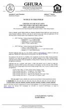 Notice to the Public - Opening of Public Housing AMP1 and AMP2 Wait Lists